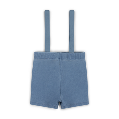 Kai & Kelly Chambray Suspender Shorts