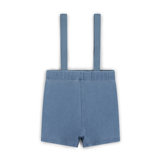 Kai & Kelly Chambray Suspender Shorts