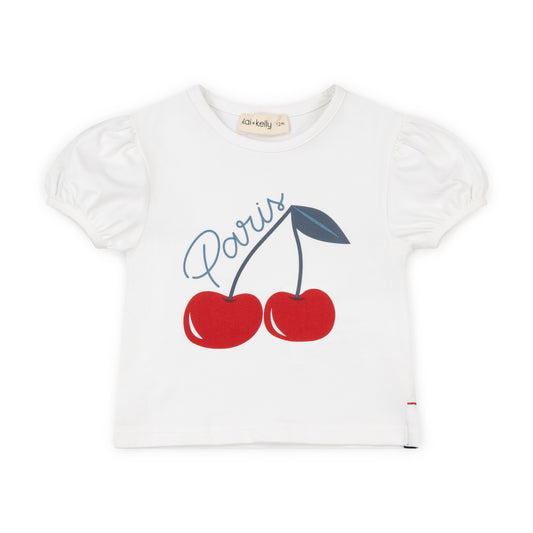 Kai & Kelly Petit Paris Cherry Tee (short sleeve)