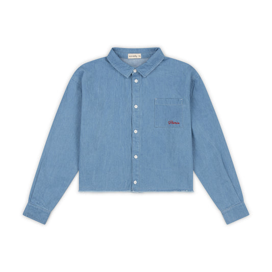 Kai & Kelly Chambray Cropped Shirt