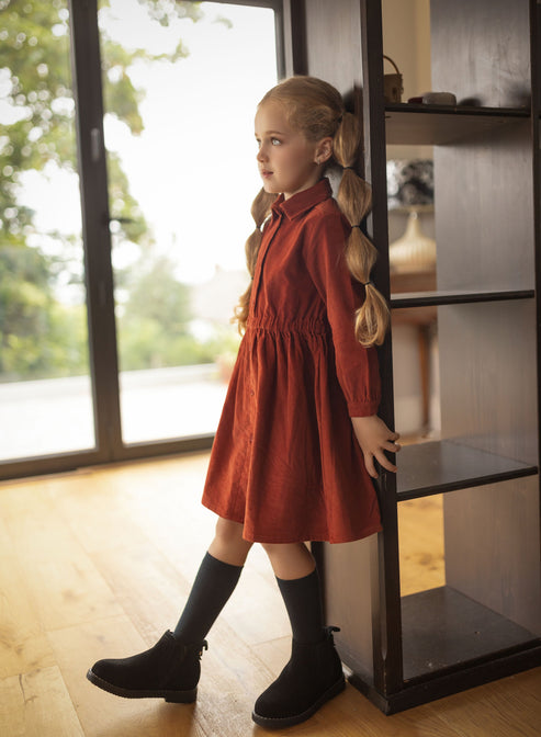 K&K Corduroy Shirt Dress