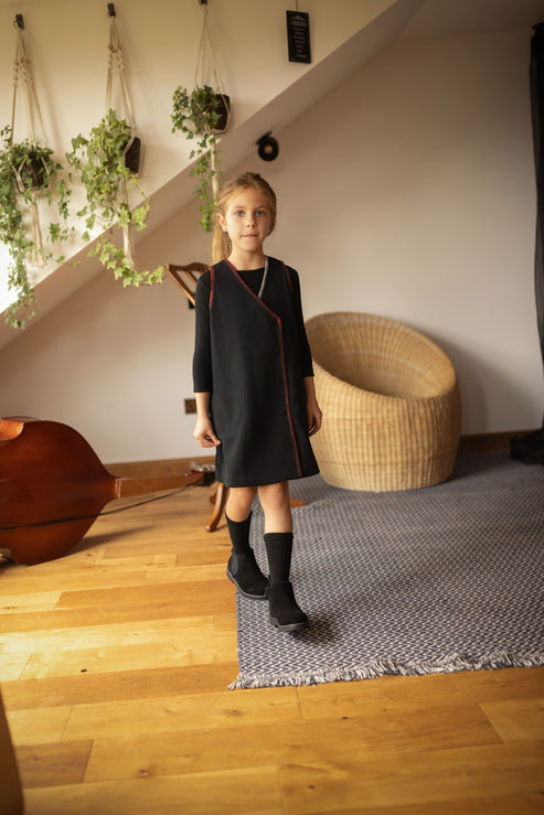 K&K Blanket Stitch Pinafore