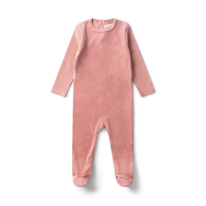 K&K Velour Rib Footie