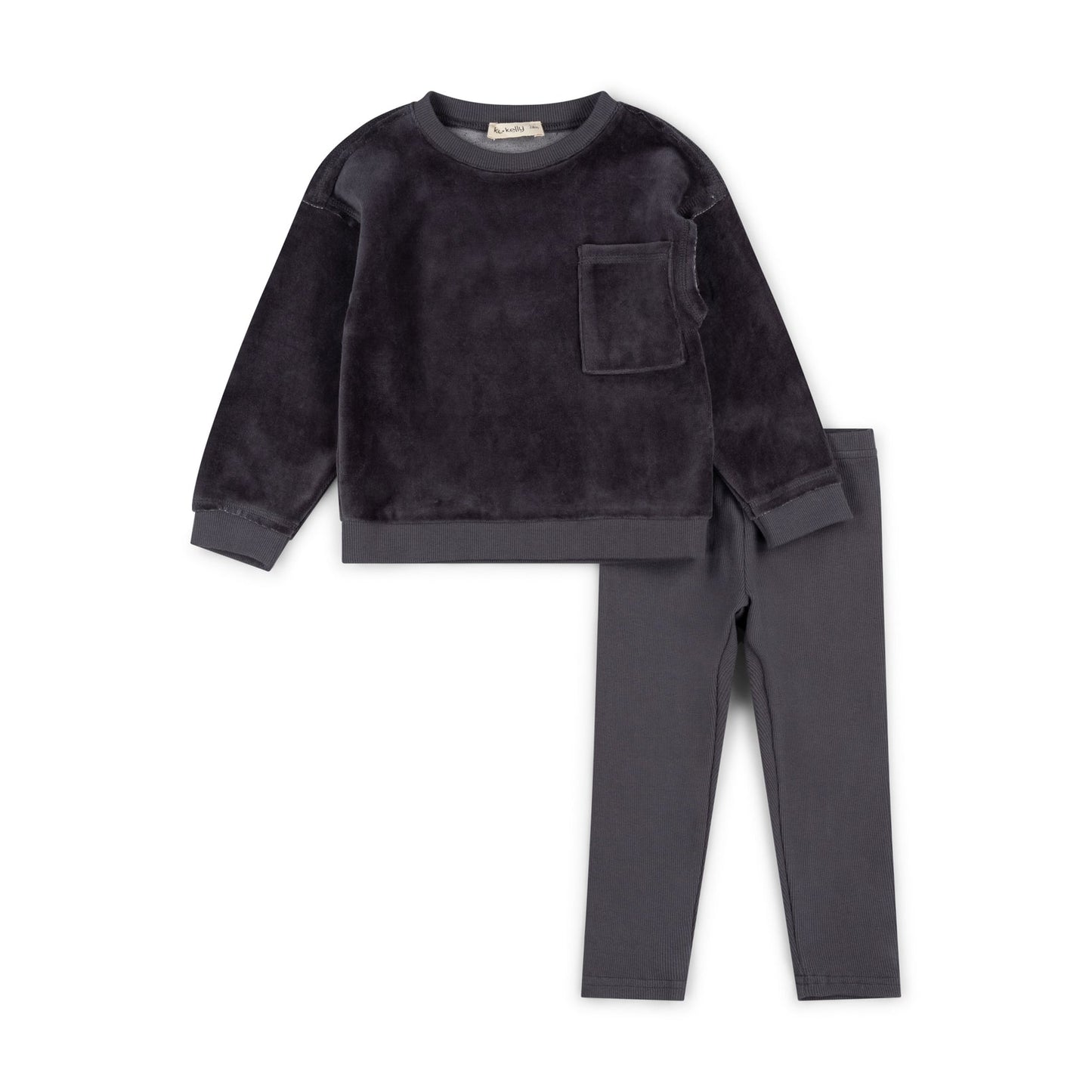 K&K Velour Baby Boy Set