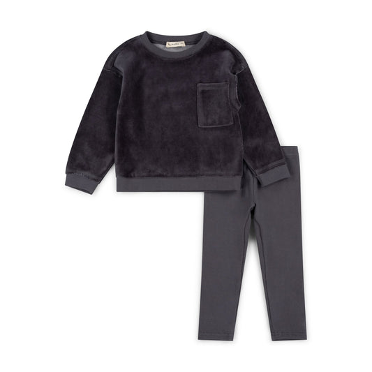 K&K Velour Baby Boy Set