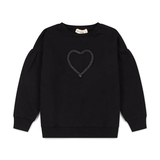 K&K Denim Heart Sweatshirt