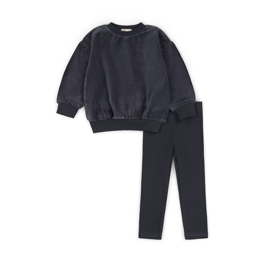 K&K Velour Baby Girl Set
