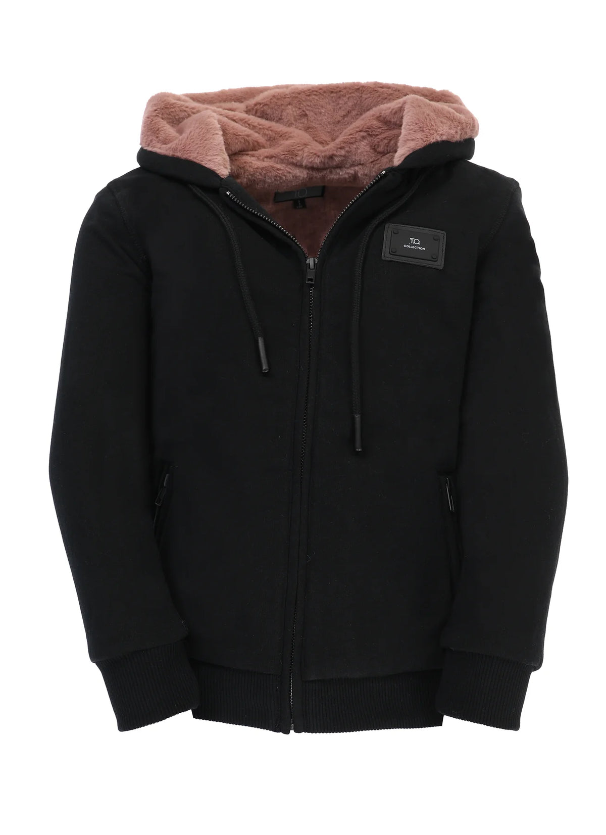 T.O. Fur Lined Hoodie with Thumb Holes