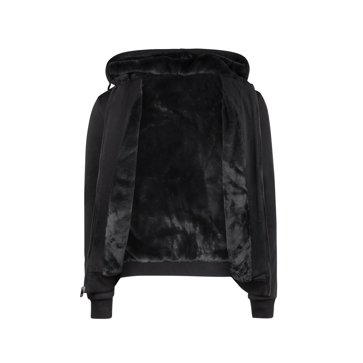 T.O. Fur Lined Hoodie with Thumb Holes