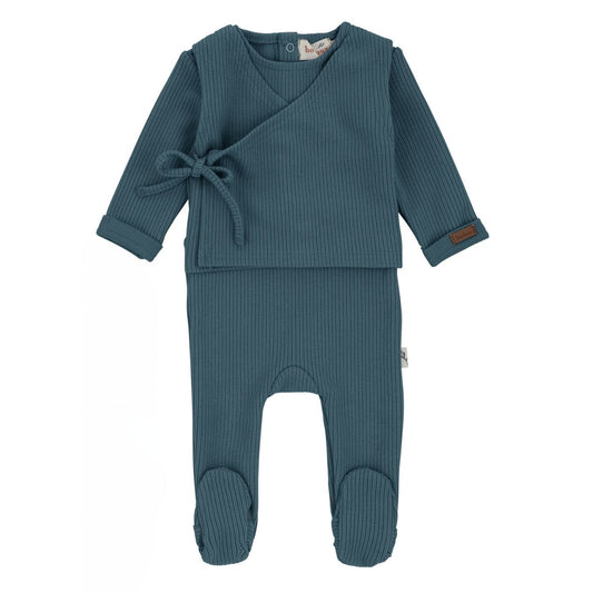 Bondoux Kimono Knit Footie Boy