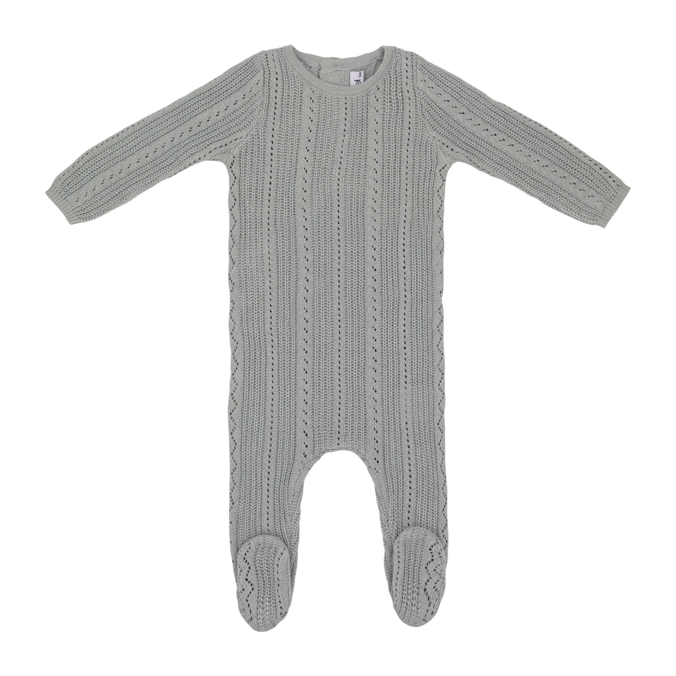 Mini Label Pointelle Knit Footie