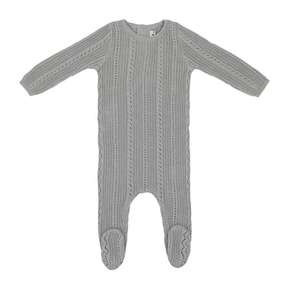 Mini Label Pointelle Knit Footie