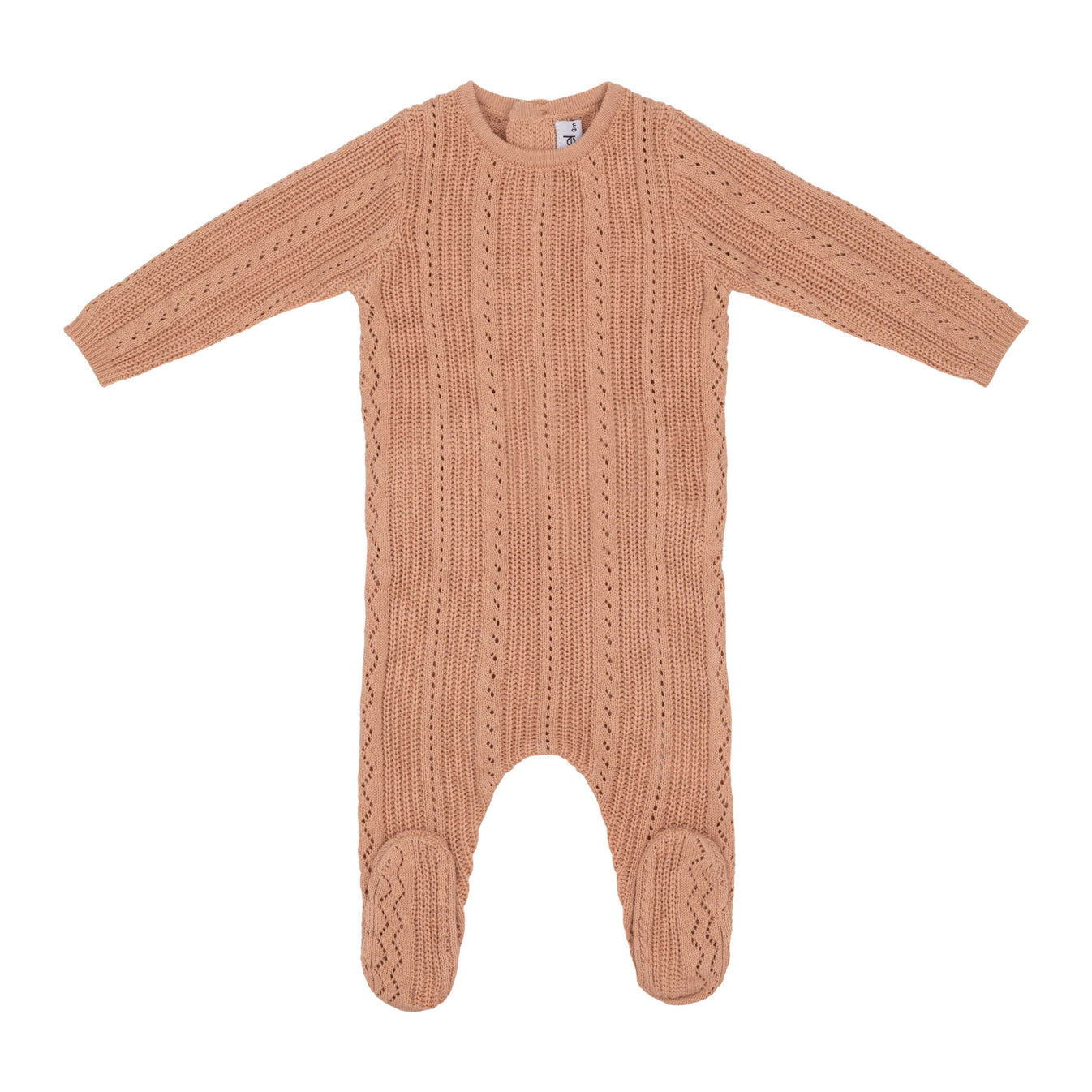 Mini Label Pointelle Knit Footie