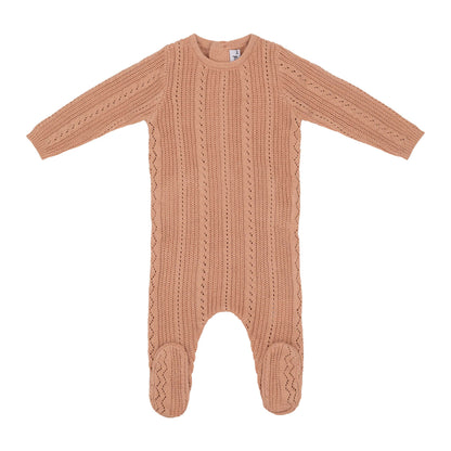 Mini Label Pointelle Knit Footie