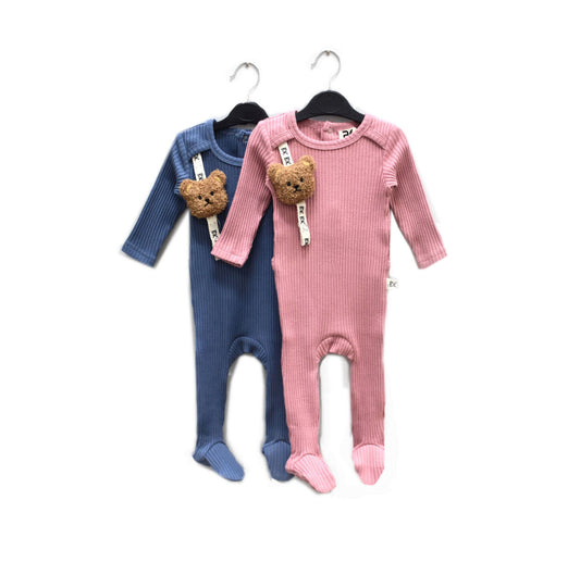 Buckingham Knit Line Footie