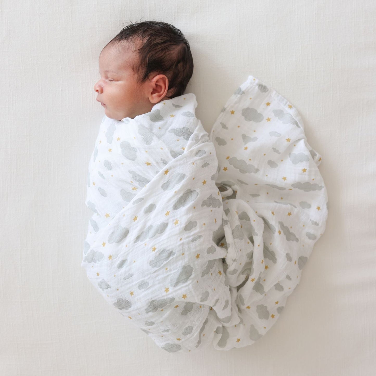 Lulujo Cotton Swaddles - Hot Air Balloons & Clouds