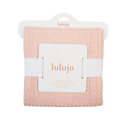 Lulujo Waffle Blanket - Ballet Slipper