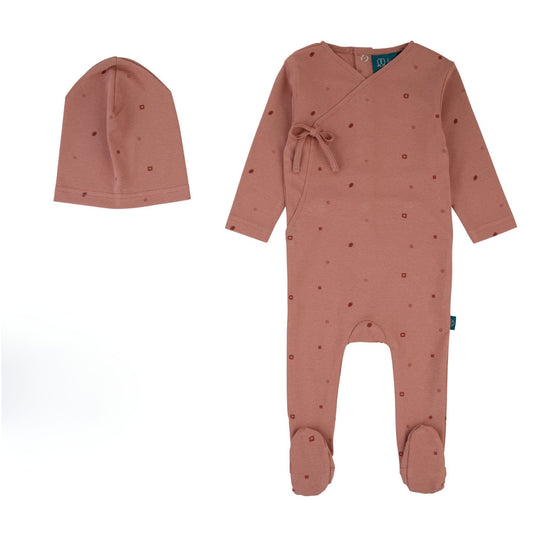 LayLay Patchwork Print Stretchie & Hat (girl)