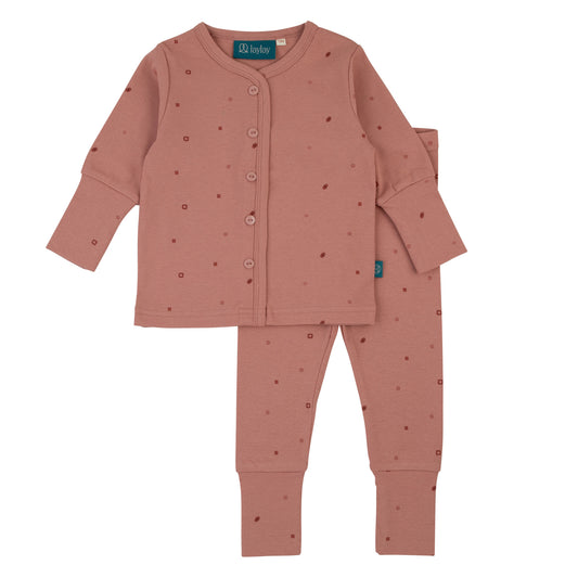 LayLay Patchwork Print Pajamas (pink)