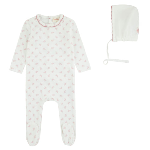 Bondoux Leaf Girl Footie & Hat