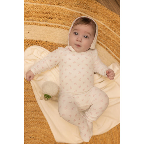 Bondoux Leaf Girl Footie & Hat