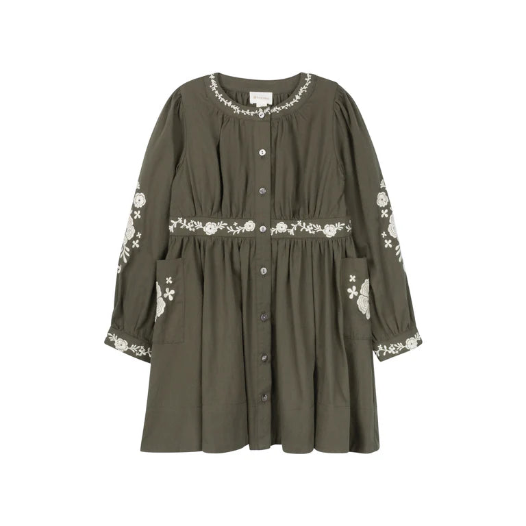 Looms Floral Embroidered Dress