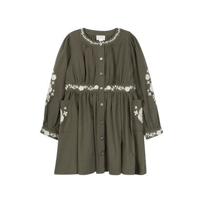Looms Floral Embroidered Dress
