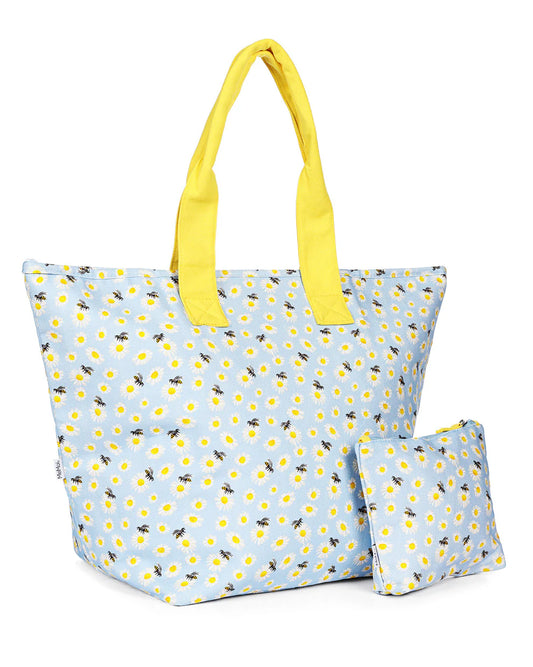 Memoi Daisy & Bees Tote Bag Set