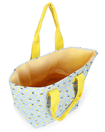Memoi Daisy & Bees Tote Bag Set