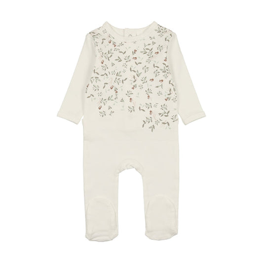 Maniere Assymetrical Leaves Footie