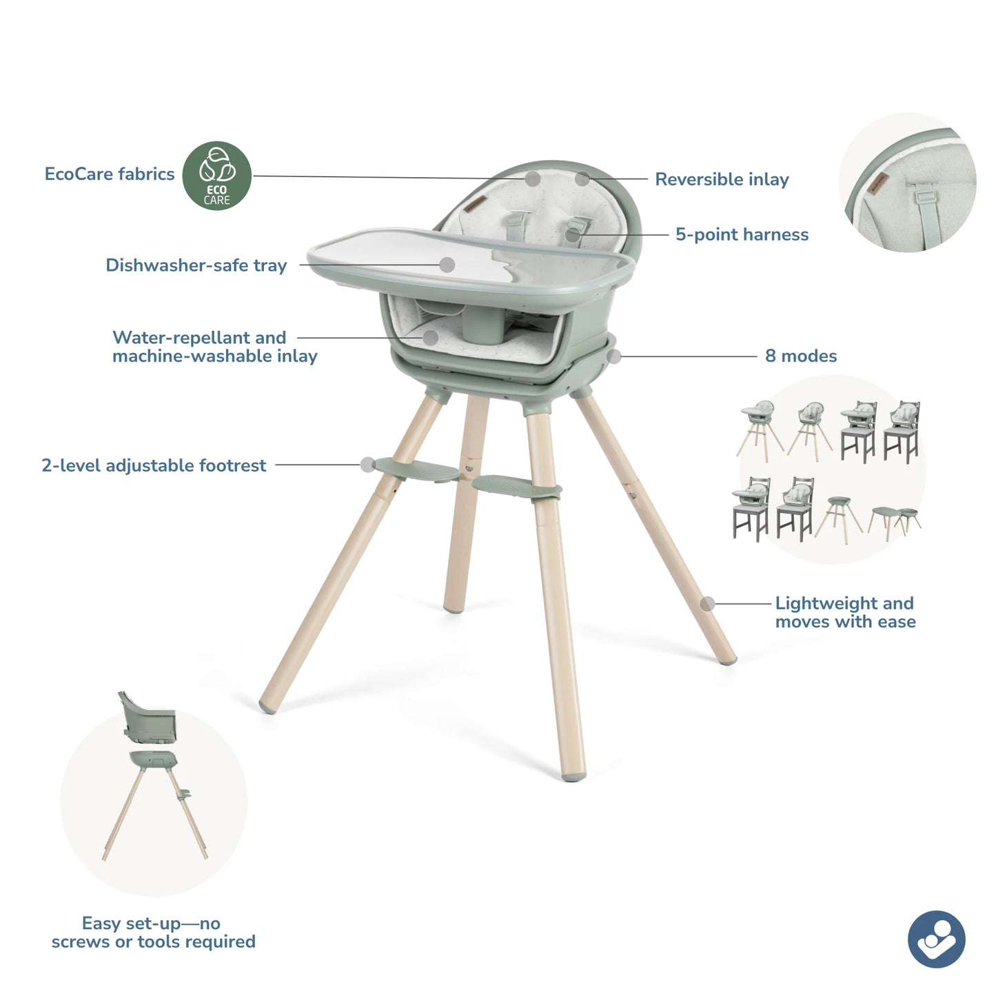 Maxi Cosi Moa 8-in-1 High Chair