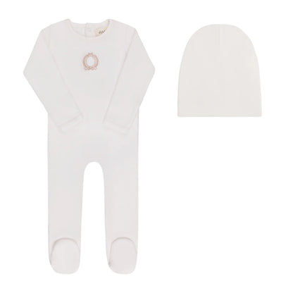 Aurora Metallic Crest Footie & Beanie (g)