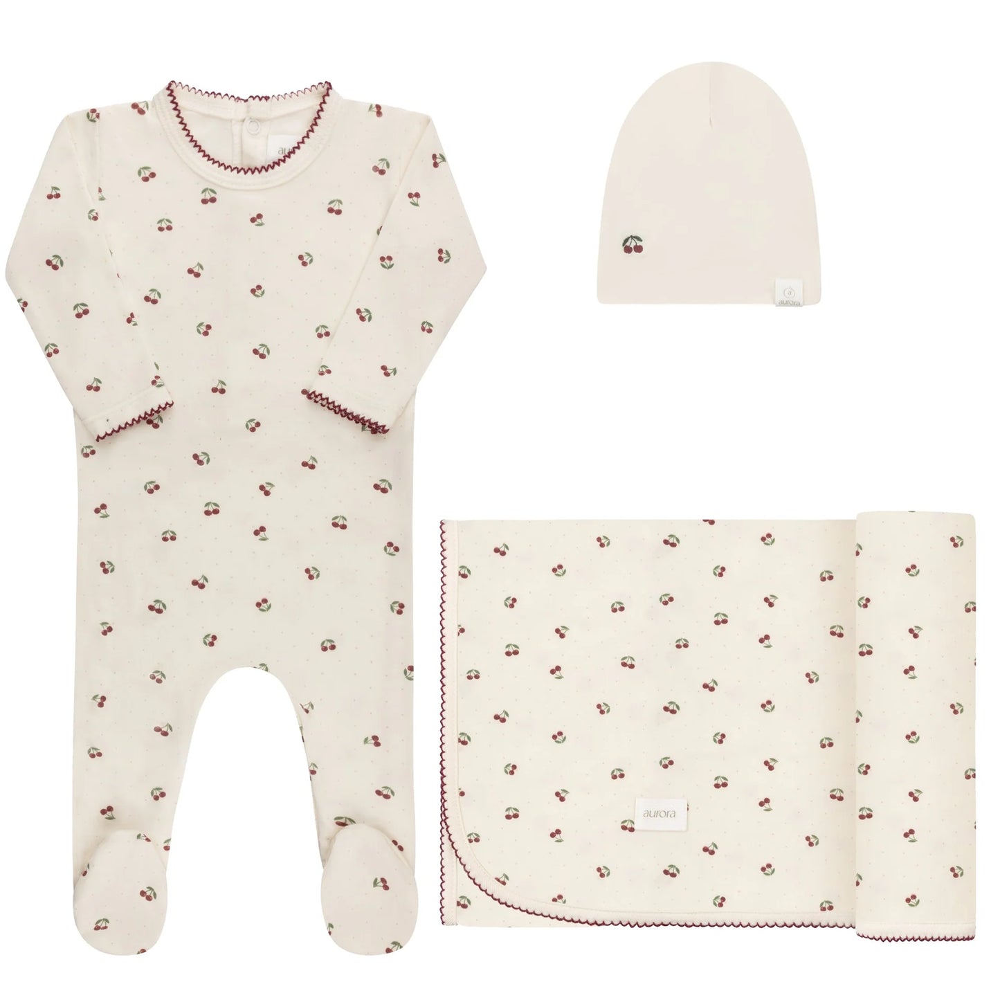 Aurora Modal Cherry Print Take Me Home Set (girl)