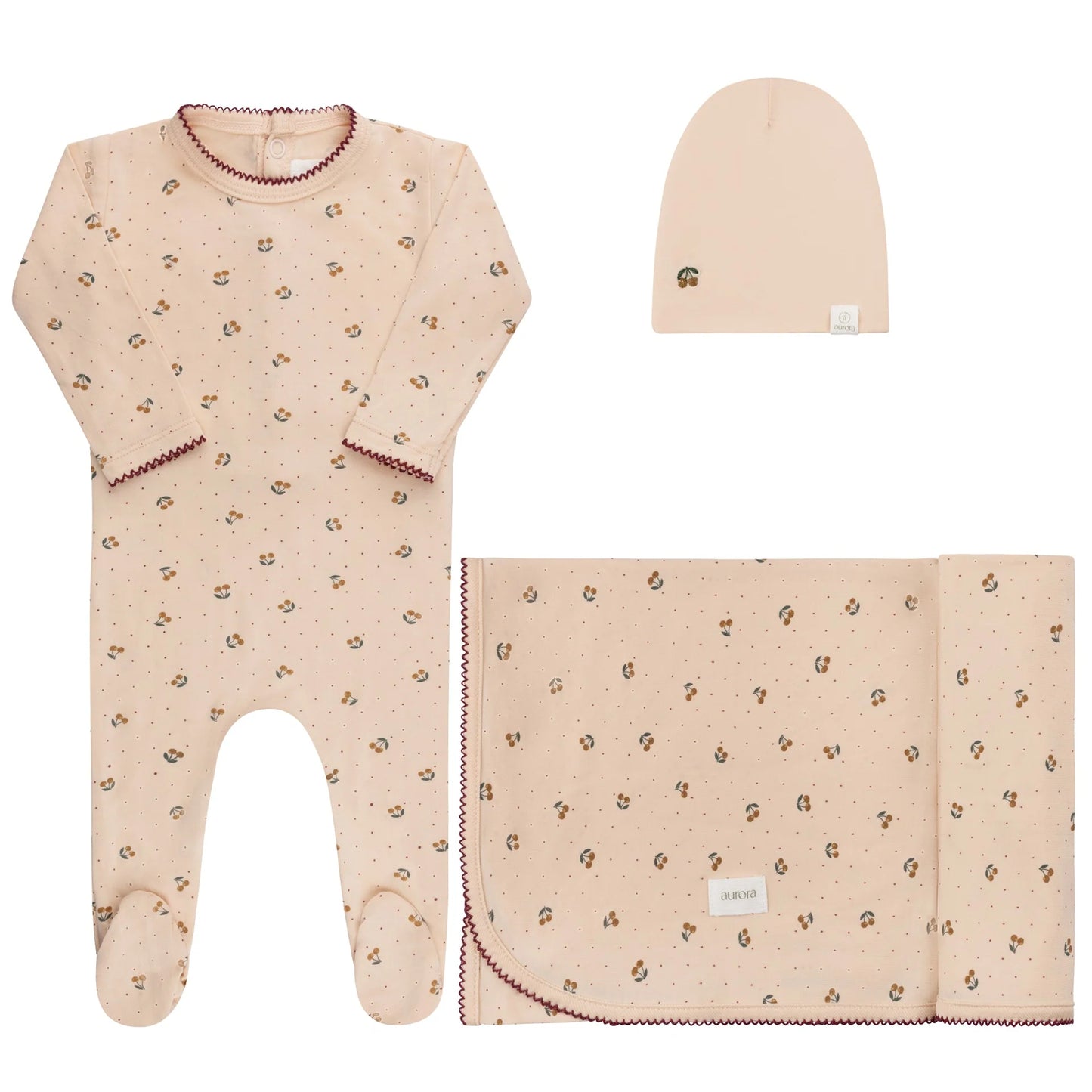 Aurora Modal Cherry Print Take Me Home Set (girl)