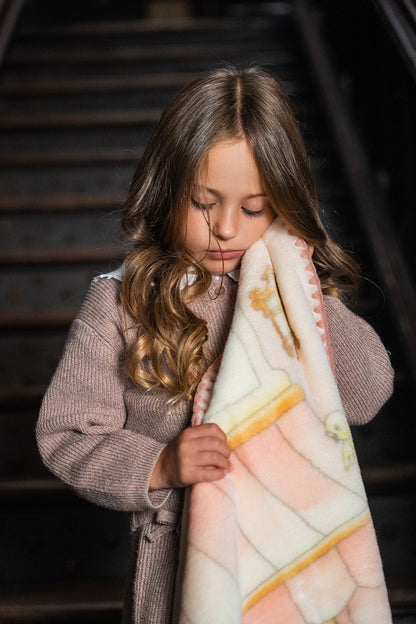 Lil Teddy's Toyshop Blanket (Sugary Pink)