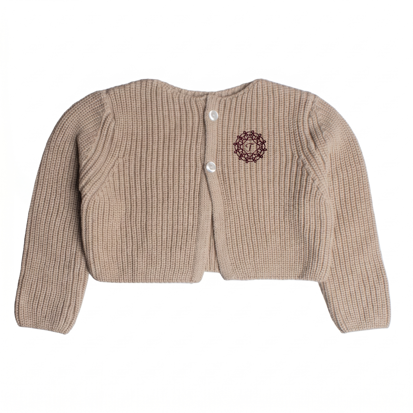 Tiny Too Oatmeal Knitted Baby Sweater