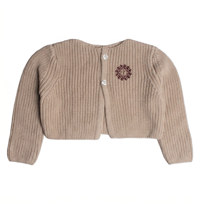 Tiny Too Oatmeal Knitted Baby Sweater