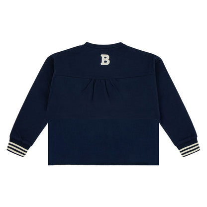 Bondoux Varsity Navy Girl Top