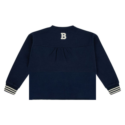Bondoux Varsity Navy Girl Top