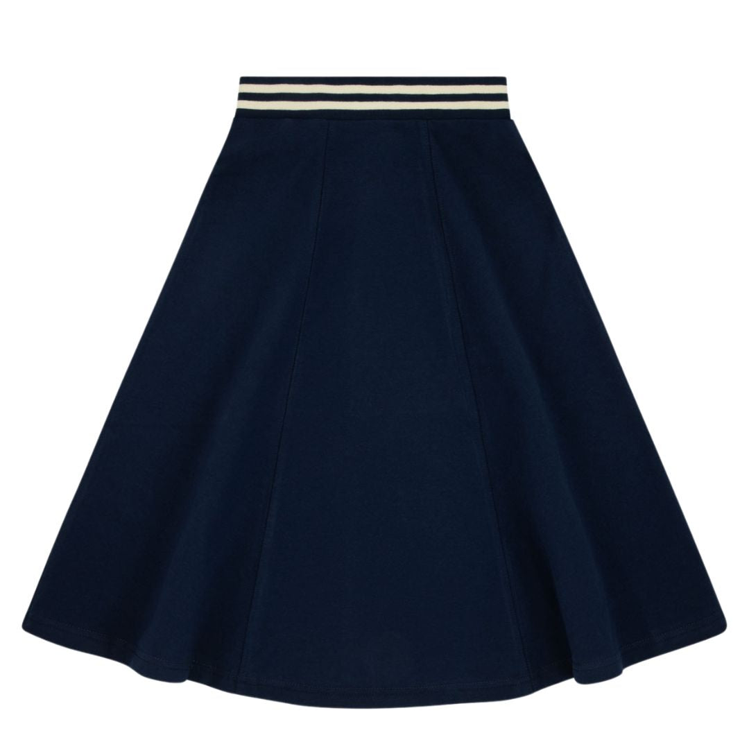 Bondoux Varsity Navy Skirt