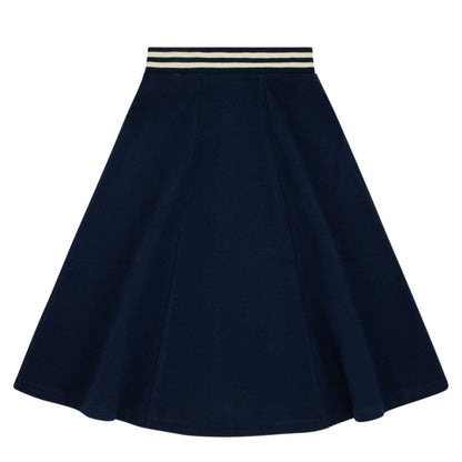 Bondoux Varsity Navy Skirt