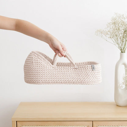 Anzy Doll Moses Basket with Rocking Stand