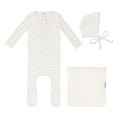 Mini Label Petal Pointelle Floral 3pc Set (Girl)
