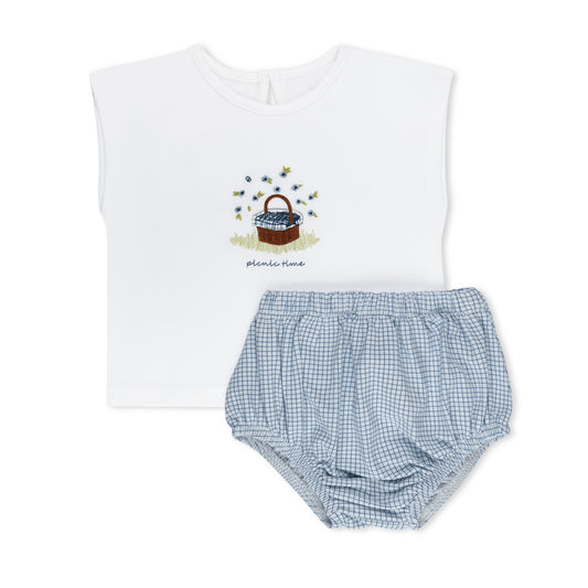 Tricot Picnic Basket Layette Set