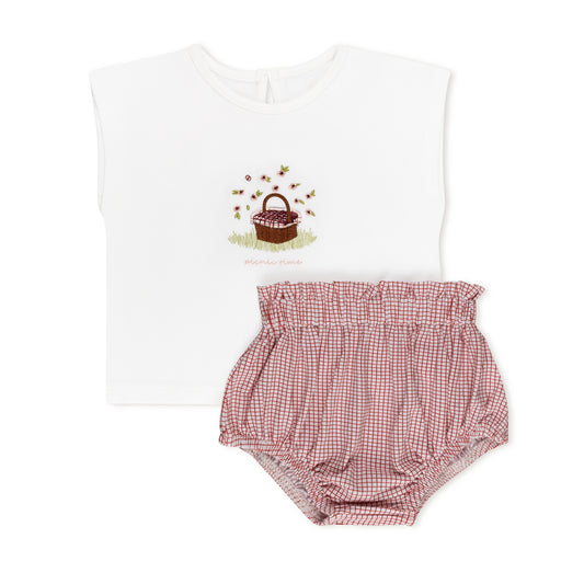 Tricot Picnic Basket Layette Set (girl)