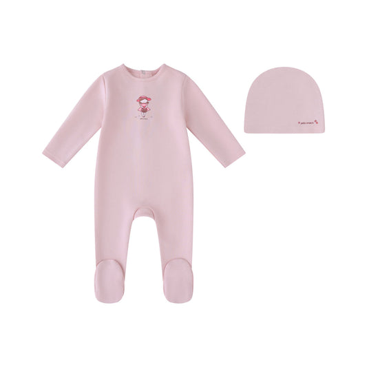 Mini Label Girl Doll Footie & Hat
