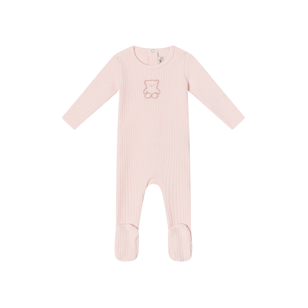 Mini Label Pointelle Bear Footie (g)