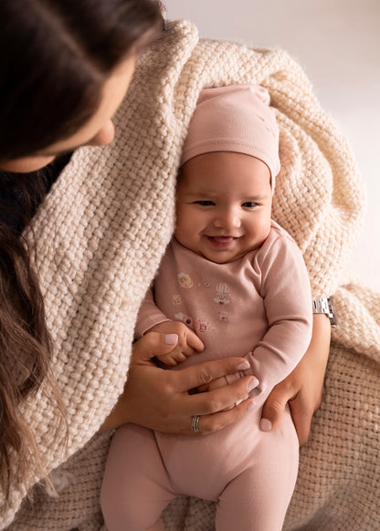 Mini Label Little Explorer Footie & Beanie (g)