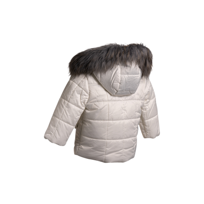 Mantel Quilted Contrast Fur Jacket Boy