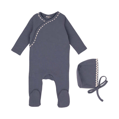 Mini Label Ric Rac Boys Footie & Hat